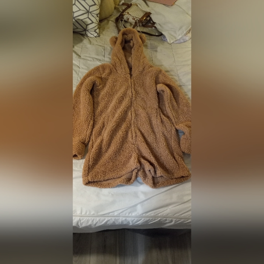 Fashion Nova Teddy Bear Romper Size 1X